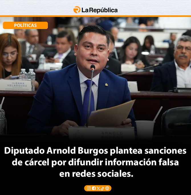 Diputado Arnold Burgos plantea sanciones  de cárcel por difundir información falsa  en redes sociales. - Cover Image